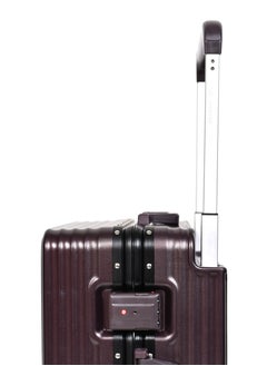 MORANO Morano Modern Carry-on Aluminum Frame Polycarbonate Luggage with Four Universal Wheels and Combination Lock (Burgundy) Size: 35 CM X 24 CM X 55 CM  - Image 5