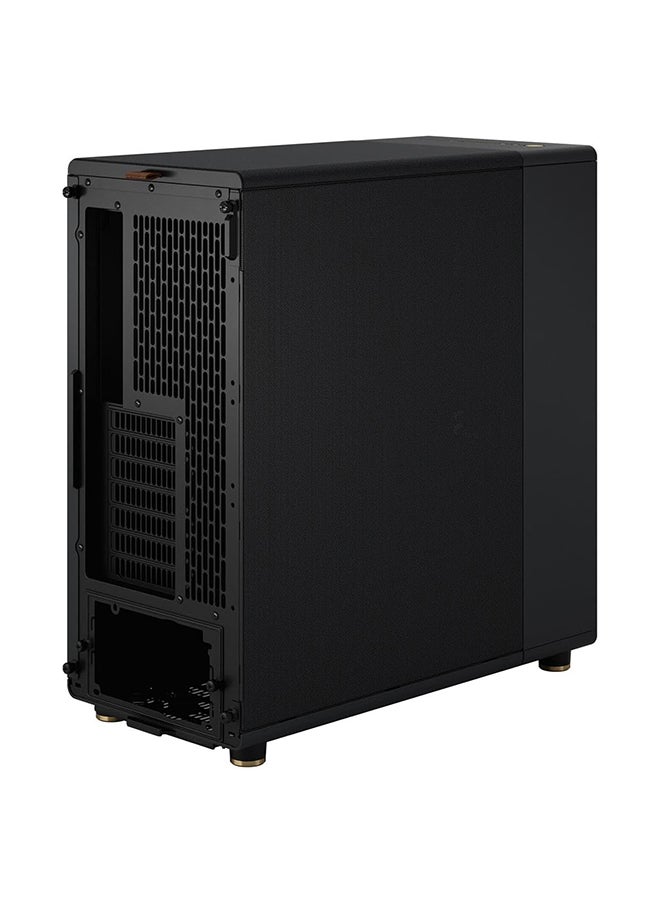 Fractal Design - North Mid-Tower Case with Mesh Side Panel, Real Wood Front Panels (Walnut/Oak), Fine Mesh Ventilation, Spacious Interior for ATX/Micro-ATX/ITX, Supports Up to 360mm Radiator, Tool-Free Drive Mounting, Optimized Airflow, Premium Build, Quiet Operation, Top-Access Design, High-Quality Steel and Plastic Construction, Charcoal Black | FD-C-NOR1C-01 - Image 1