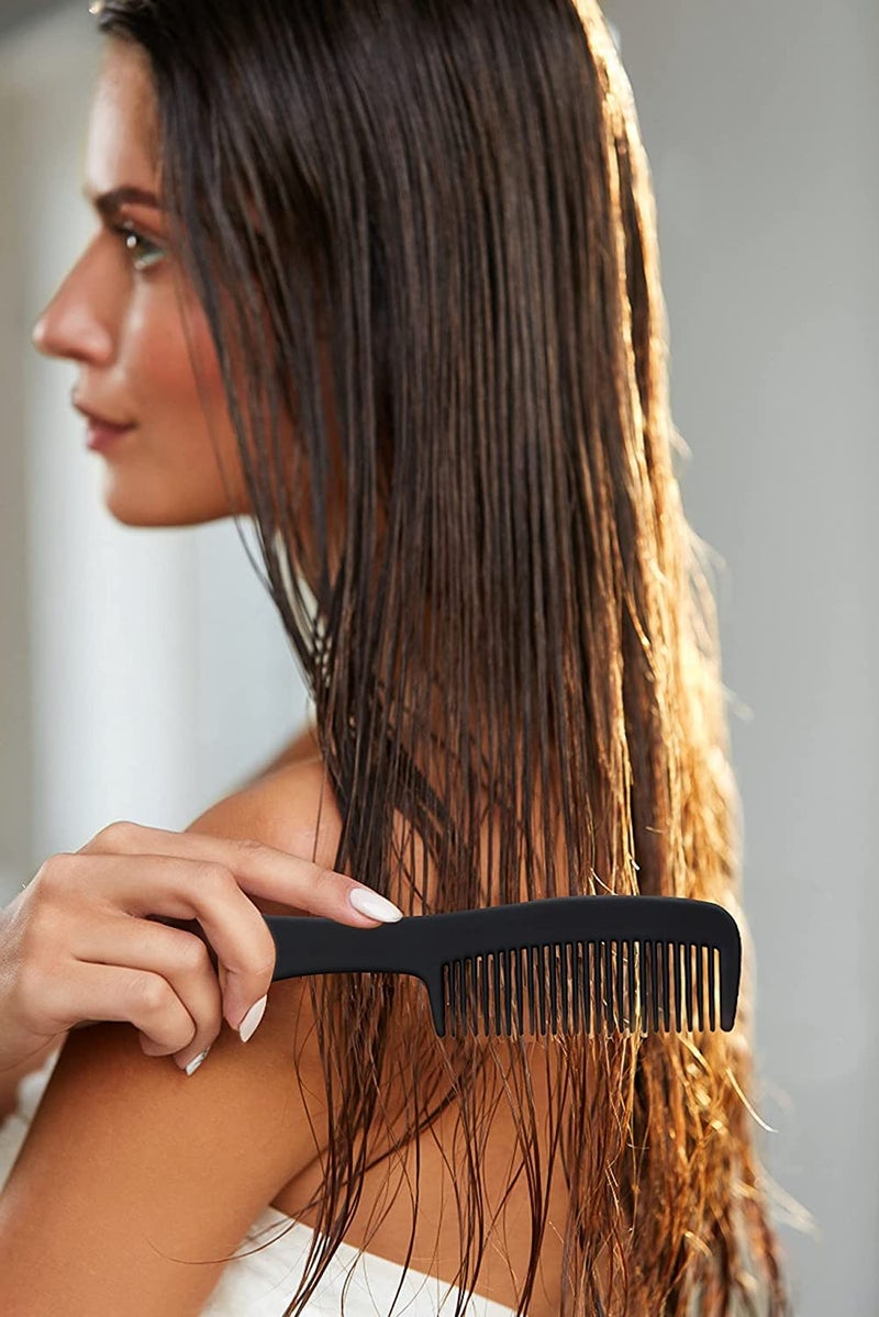 HQSLsund 30 Pack Combs Individually Wrapped, Wide Longer Teeth Design, Lightweight On-The-Go Essential, 30 Pieces Bulk Combs for Hotel, Airbnb, Shelter/Homeless/Nursing Home/Charity(Black) - Image 5