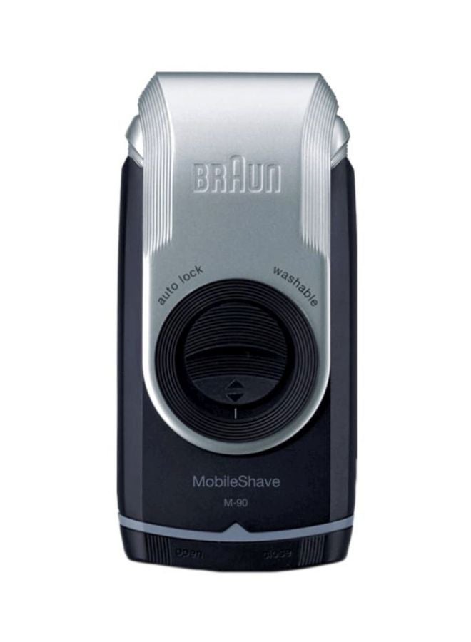 BRAUN M-90 Mobile Shaver Silver/Blue - Image 1
