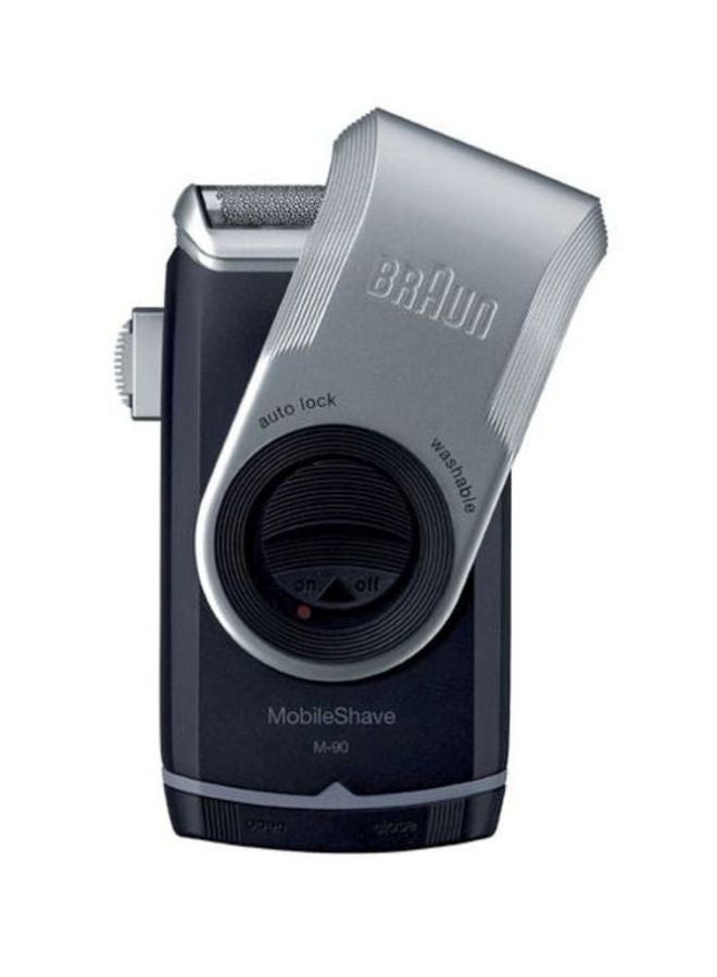BRAUN M-90 Mobile Shaver Silver/Blue - Image 3
