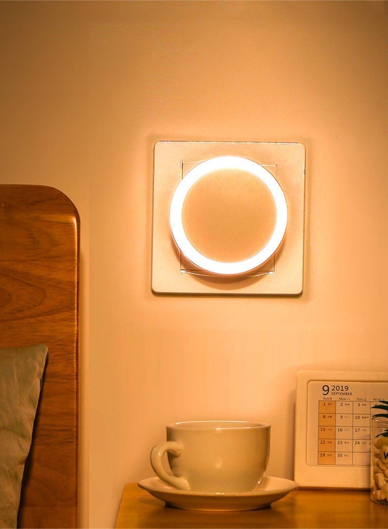 Smart LED Night Light Plug-In with Light Sensor, Auto Dusk to Dawn, Dimmable Warm White Bedside Lamp, 360° Rotatable Anti-Glare Night Lamp for Bedroom, Hallway, Bathroom, Stairs and Nursery - Image 2