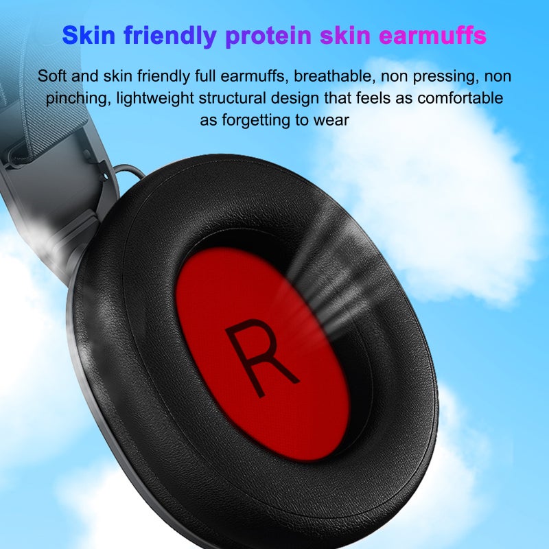 TAIOU Over Ear Gaming Headset Lightweight E-Sports Headphones BT5.3 & 2.4G Wireless 3.5mm Wired Earphone with 3 Microphone Design for Smartphone Laptop PC Game Console - Image 5