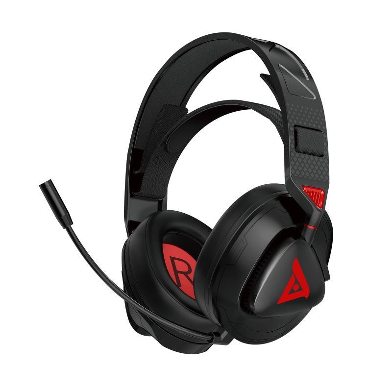 TAIOU Over Ear Gaming Headset Lightweight E-Sports Headphones BT5.3 & 2.4G Wireless 3.5mm Wired Earphone with 3 Microphone Design for Smartphone Laptop PC Game Console - Image 1