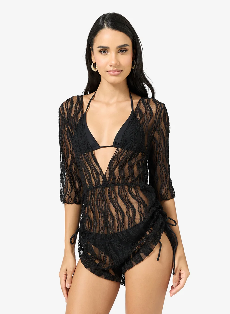 Ginger 2 PC Triangle Bikini with Coverup