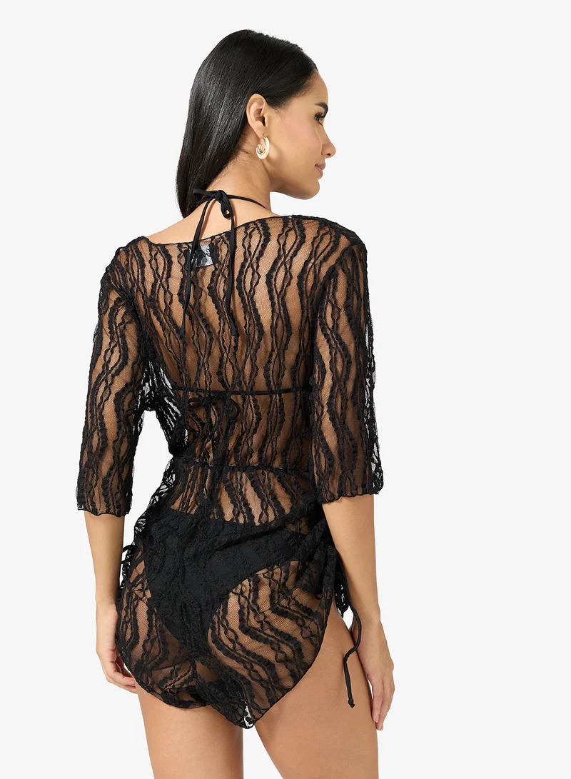 Ginger 2 PC Triangle Bikini with Coverup