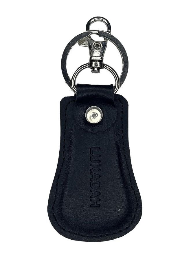 Lukadah Lukadah Genuine Classic Handcrafted Aniline Leather Keychain Key Ring With 360° Swivel Snap Hook Heavy Duty Stainless Steel Keyring  - Image 1