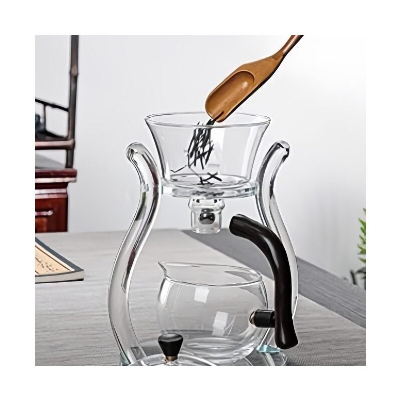 Complete Tea Set – Glass Teapot, Loose Tea Glass Infuser, 6 Insulated Glass Teacups, Tea Warmer - Image 3
