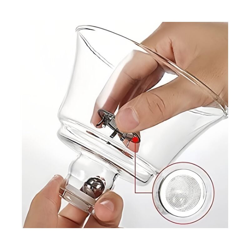 Complete Tea Set – Glass Teapot, Loose Tea Glass Infuser, 6 Insulated Glass Teacups, Tea Warmer - Image 4