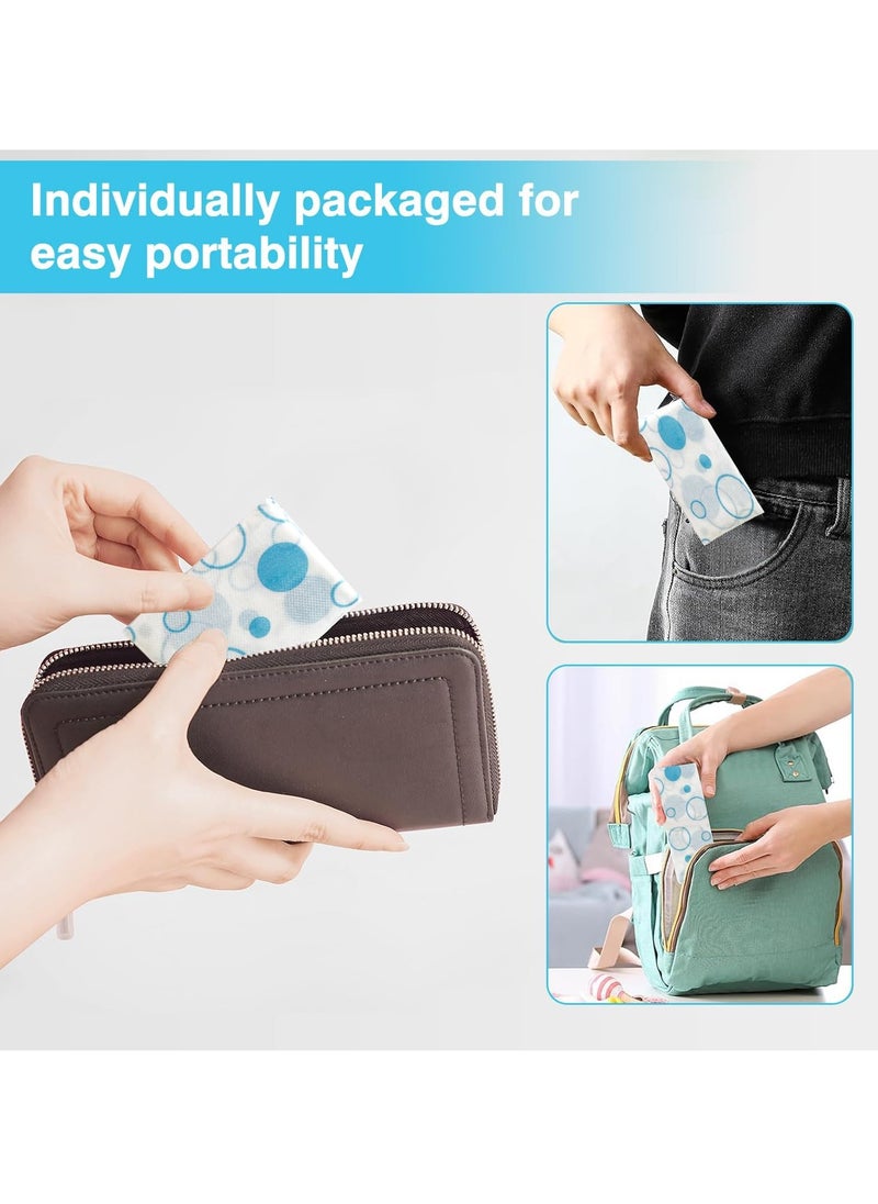 Pack of 20 Toilet Seat Cover Disposable, Disposable Portable Toilet Seat Pads, Waterproof and Non-Slip Toilet Seat Pads, Disposable Clean Toilet Seat Pads (blue circle)