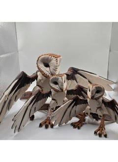 General 3d printed articulating barn OWI owl decoration simulation animal desktop decoration toy gift for family and friends  - Image 3