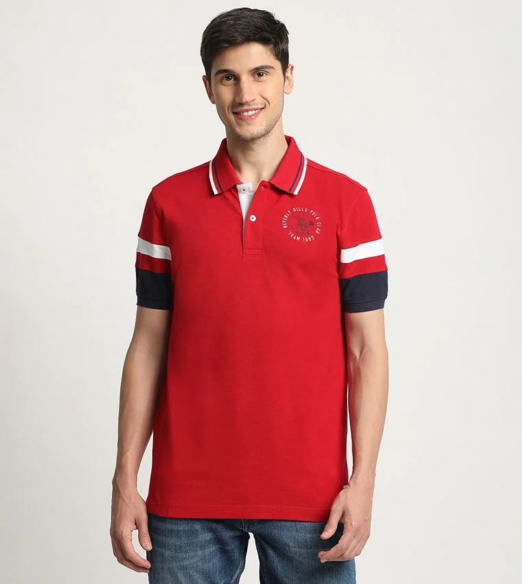 Logo Detail Short Sleeves Polo T-Shirt