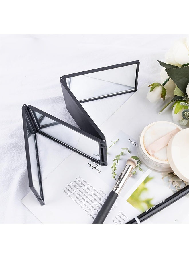 Foldable Makeup Mirror Multi Angle Folding 4 Way Mirrors for Self Hair Cutting - Image 3