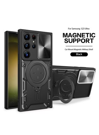 Mobile Phone Case Cover for Samsung Galaxy S23 Ultra, Slide Camera Lens Cover, 360°Rotating Kickstand Ring, Bumper Shockproof Phone Case，Compatible with Car Magnetic Mount - pzsku/Z64CF1032AD54D0407445Z/45/1746232031/d048f8a6-c1e5-4caa-beea-1889f43cf279