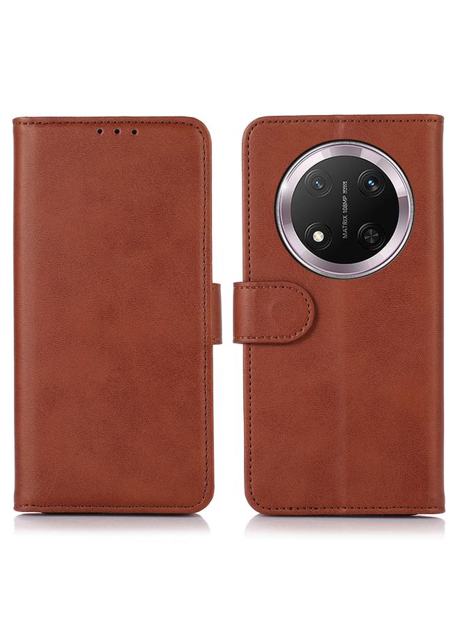 زبون جراب هاتف Honor X9C 5G Global مصنوع من جلد البقر - Image 1