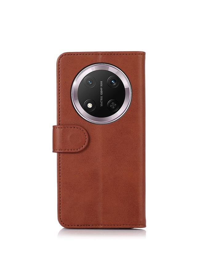 زبون جراب هاتف Honor X9C 5G Global مصنوع من جلد البقر - Image 4