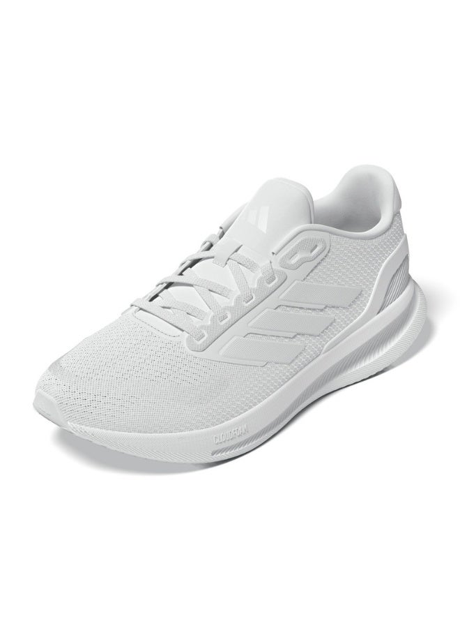 Adidas Runfalcon 5 White Running Shoes For Men 6.5  - Image 2