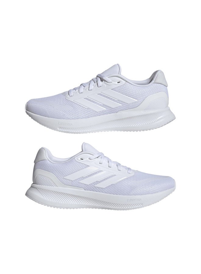 Adidas Runfalcon 5 White Running Shoes For Men 6.5  - Image 1