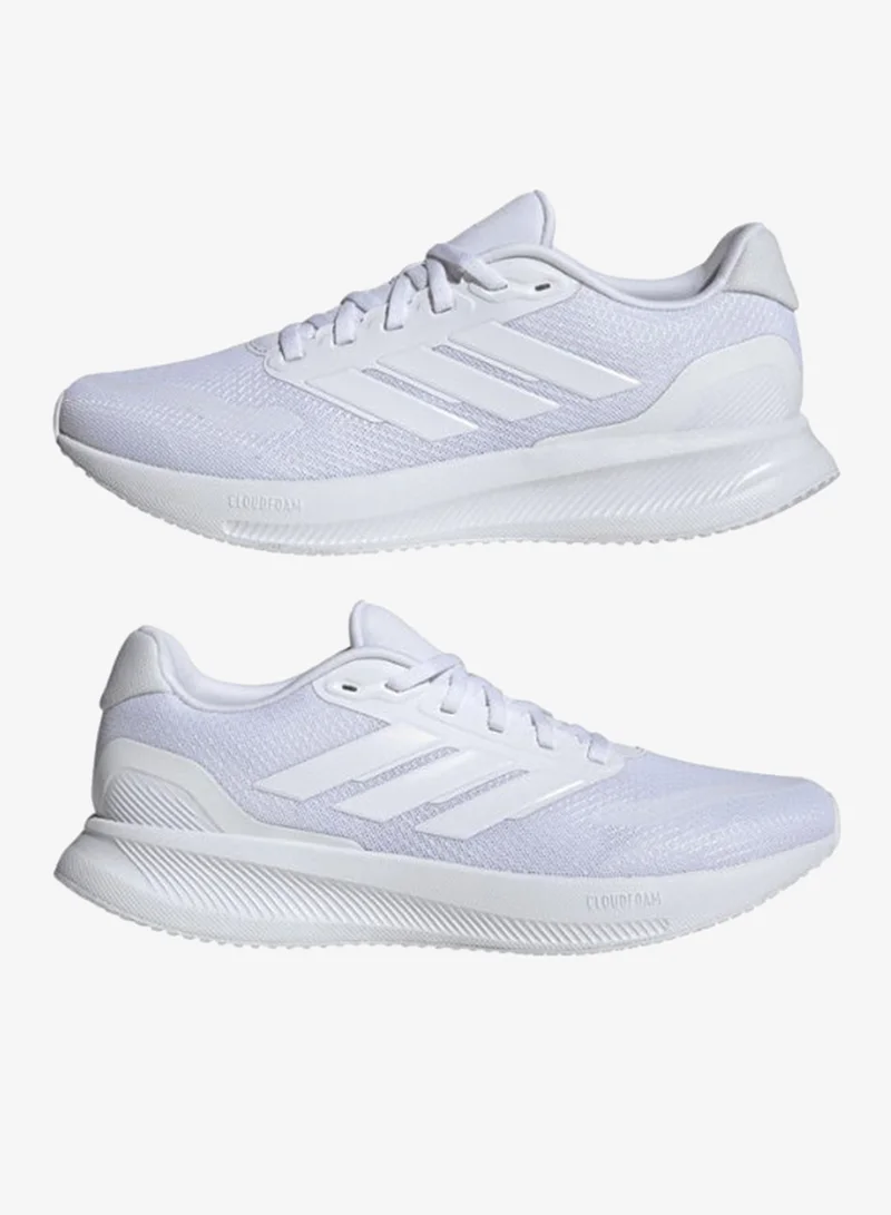 adidas حذاء ران فالكون 5 أبيض للجري للرجال مقاس 6.5