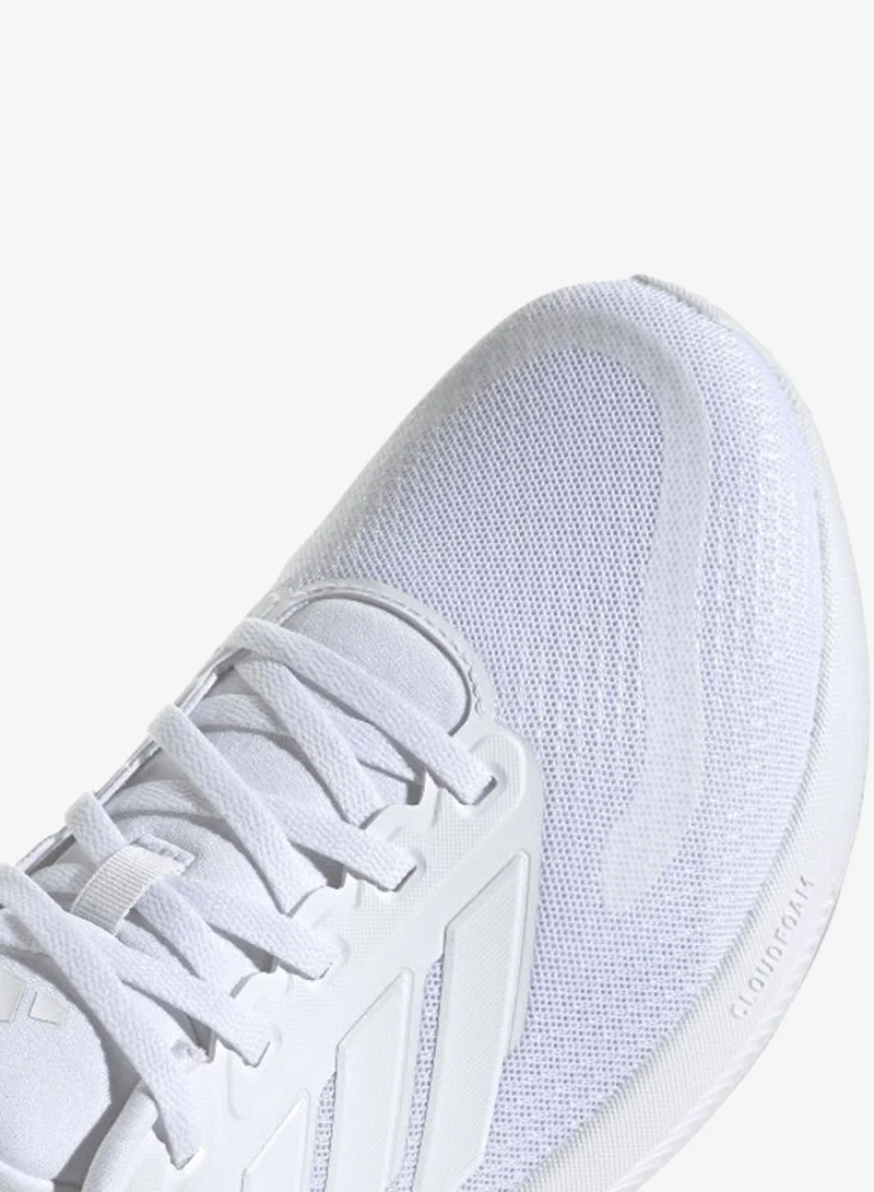 اديداس حذاء ران فالكون 5 أبيض للجري للرجال مقاس 6.5