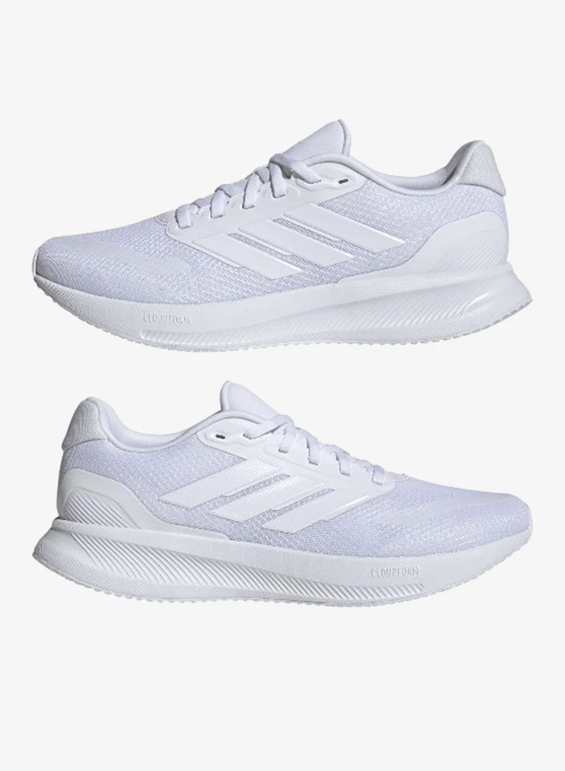 اديداس حذاء ران فالكون 5 أبيض للجري للرجال مقاس 6.5