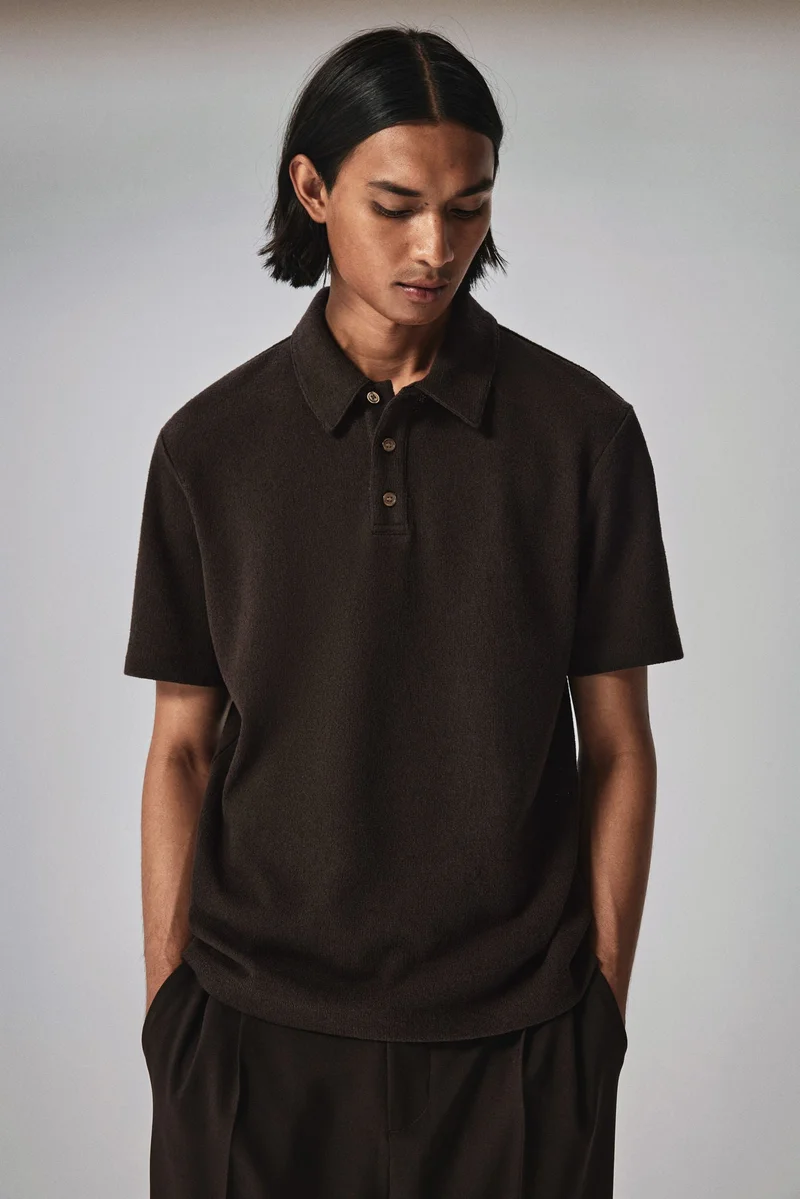 اتش اند ام تي-شيرت بولو بقصّة عادية