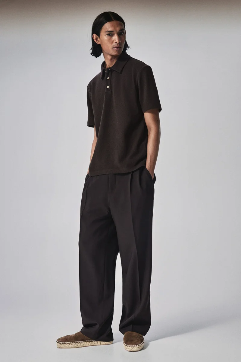 اتش اند ام تي-شيرت بولو بقصّة عادية