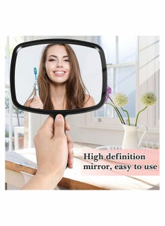 Y&D 3 Pieces Hand Mirror Handheld Cosmetic With Handle, Makeup Hairdressers Paddle Portable Vanity For Travel, Home And Salon Use (Random Color)  - Image 5