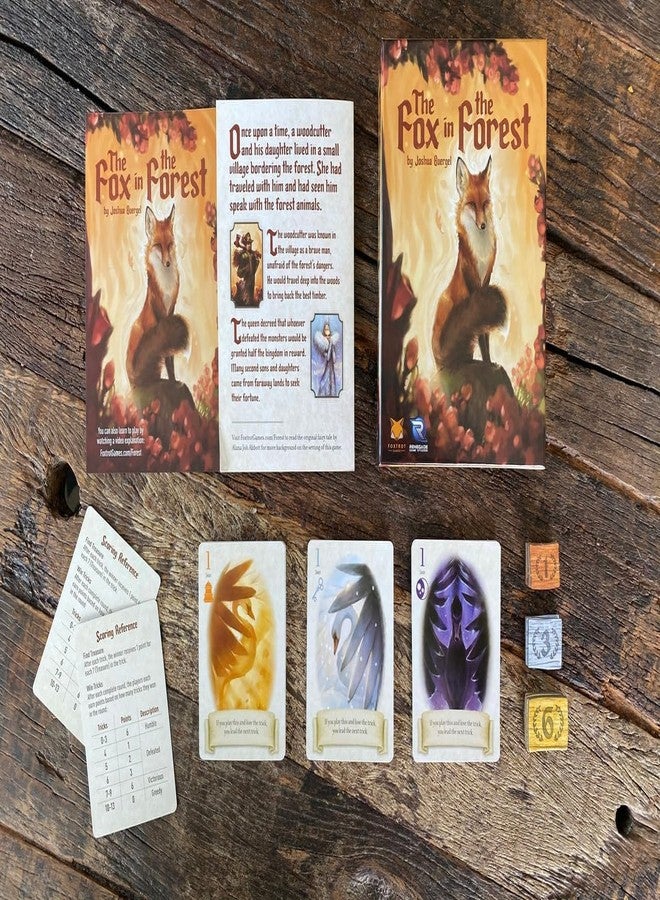 LEROKAS Fox in the Forest, 2 Player Trick-Taking Strategy Card Game for Adults, Compact Travel Board Game, 30 Min Playtime - Image 5