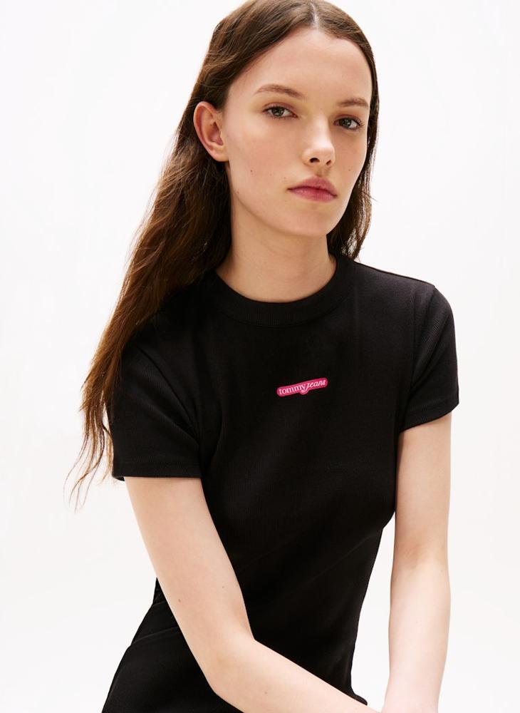 TOMMY JEANS Logo Script Mini T-Shirt Dress - Image 1