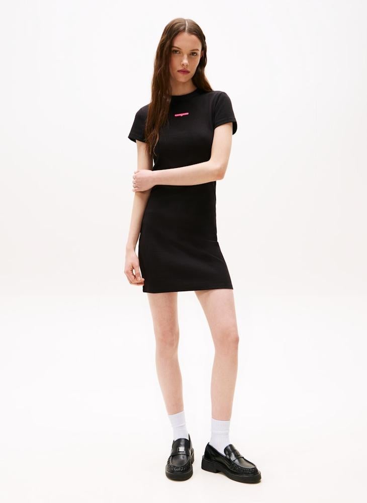 TOMMY JEANS Logo Script Mini T-Shirt Dress - Image 3