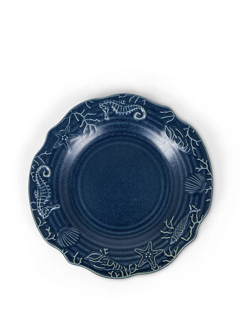 كوينكاسا Blue Porcelain Fruit Plate