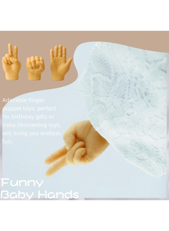 أيادي صغيرة للقطط، 3 قطع من الأيادي الصغيرة للقطط، دمى أصابع مصغرة، قفازات صغيرة، ألعاب تفاعلية مضحكة للحيوانات الأليفة، أيادي صغيرة قابلة للتمدد من المطاط للقطط والجراء - Image 4