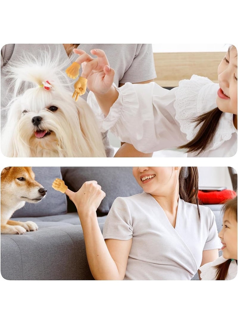 أيادي صغيرة للقطط، 3 قطع من الأيادي الصغيرة للقطط، دمى أصابع مصغرة، قفازات صغيرة، ألعاب تفاعلية مضحكة للحيوانات الأليفة، أيادي صغيرة قابلة للتمدد من المطاط للقطط والجراء - Image 5