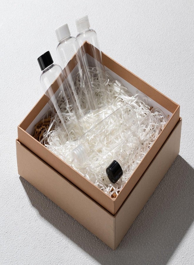 MADHYA 12pcs Refillable Clear Empty Plastic Travel Bottles 200ml, Travel Size Containers for Shampoo, Mouthwash, Toiletries, Oils, Lotion, Bottles with Black Screw Cap, Leakproof Design Transparent - Image 2