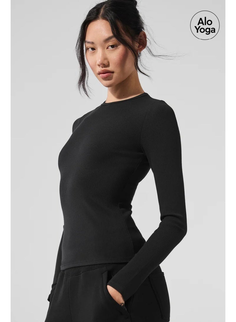 Alo Yoga Ribbed Modal Long Sleeves - Image 5