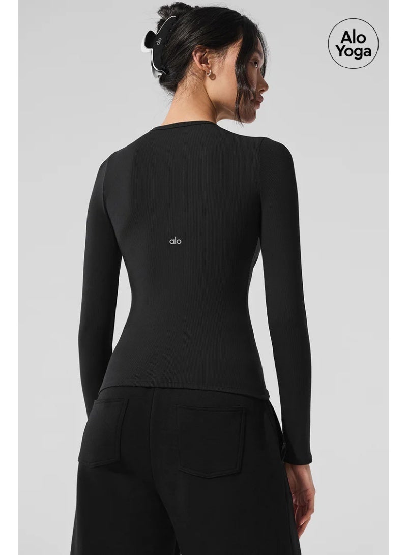Alo Yoga Ribbed Modal Long Sleeves - Image 4