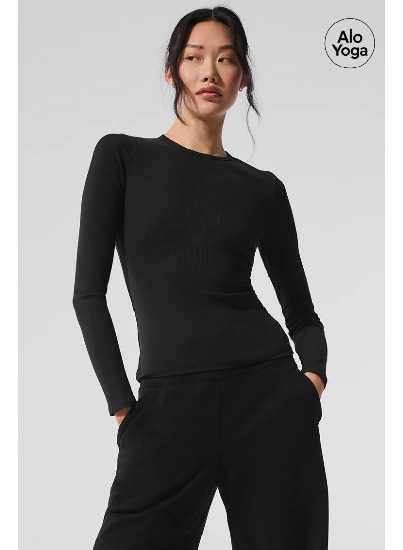 Alo Yoga Ribbed Modal Long Sleeves - Image 3