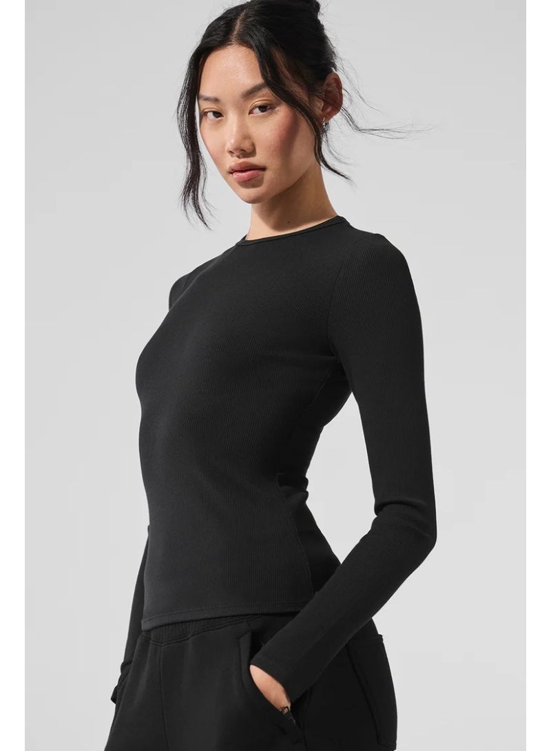Alo Yoga Ribbed Modal Long Sleeves - Image 2