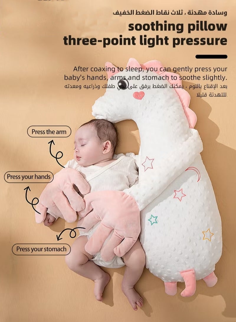 ASIV Baby Sleep Soothing Doll with Automatic Soothing Palm, Newborn Patting Pillow, Baby Sleep Soother, Baby Sleeping Nursing Pillow with Remote Control, Infant Exhaust Pillow for Startle Prevention,Cute Shape - Image 2