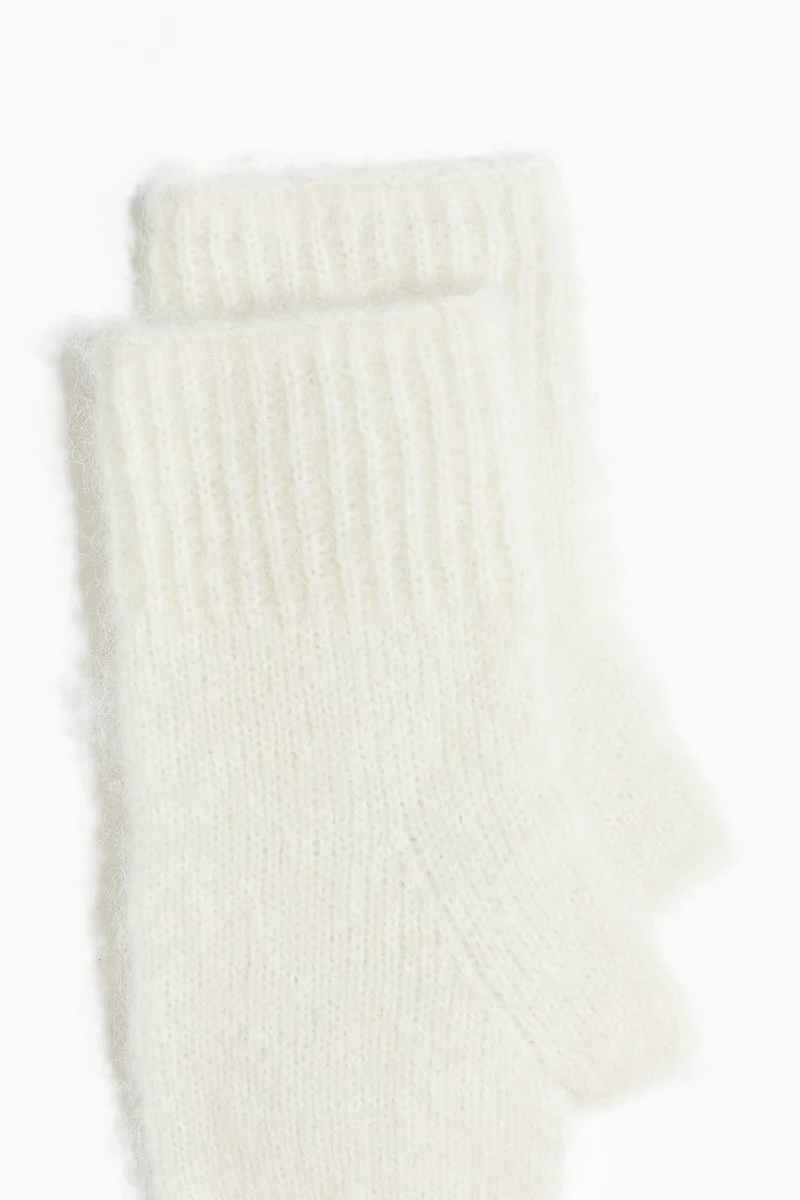 اتش اند ام قفازات طويلة بدون أصابع لتدفئة المعصم