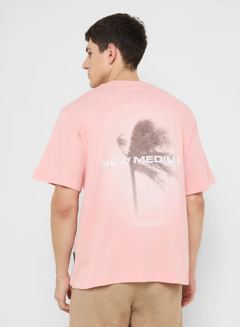 JACK & JONES JCOSAGO PHOTO BACK TEE SS CREW NECK