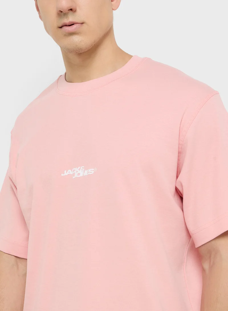 JACK & JONES JCOSAGO PHOTO BACK TEE SS CREW NECK