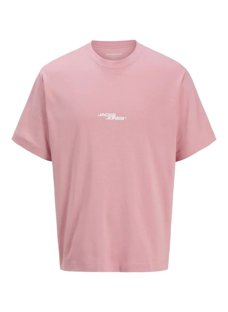 جاك اند جونز JCOSAGO PHOTO BACK TEE SS CREW NECK