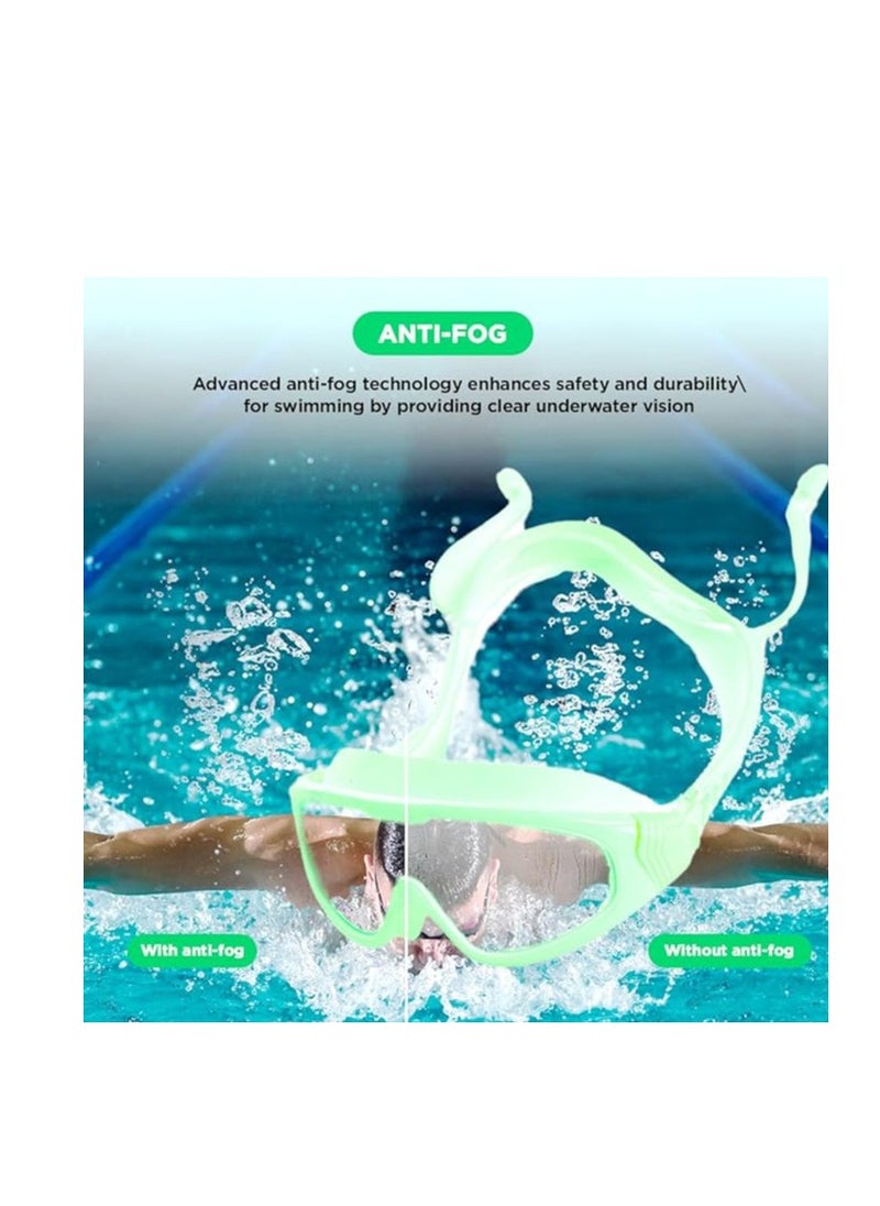 ENDLESS  EL1009 Premium Swimming Goggle with Anti-Fog and UV Protection | Material : Silicon, PU | Stylish Big Frame for more Visibility | Soft Silicone Gasket for Leak Proof | With Hard Case  - Image 3