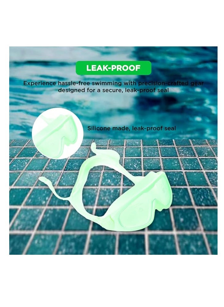 ENDLESS  EL1009 Premium Swimming Goggle with Anti-Fog and UV Protection | Material : Silicon, PU | Stylish Big Frame for more Visibility | Soft Silicone Gasket for Leak Proof | With Hard Case  - Image 5