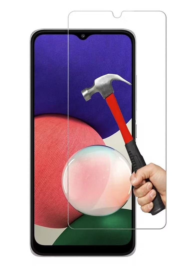 IAF Samsung Galaxy A22 5G Clear Tempered Glass Screen Protector Easy Bubble Ultra Clear HD shatterproof with 9H Hardness and Anti Fingerprint - Image 1