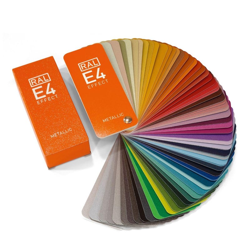 RAL E4 Color Chart, 70 Metallic Colors, Full Page Color Swatches, High Gloss - Image 3