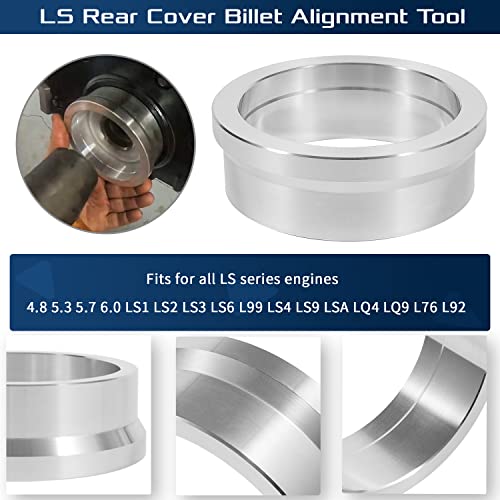 Sunluway أداة محاذاة غطاء خلفي من الألمنيوم المصنوع بالماكينة تناسب محركات سلسلة LS 4.8 5.3 5.7 6.0 LS1 LS2 LS3 LS6 L99 LS9 LSA LQ4 - Image 5