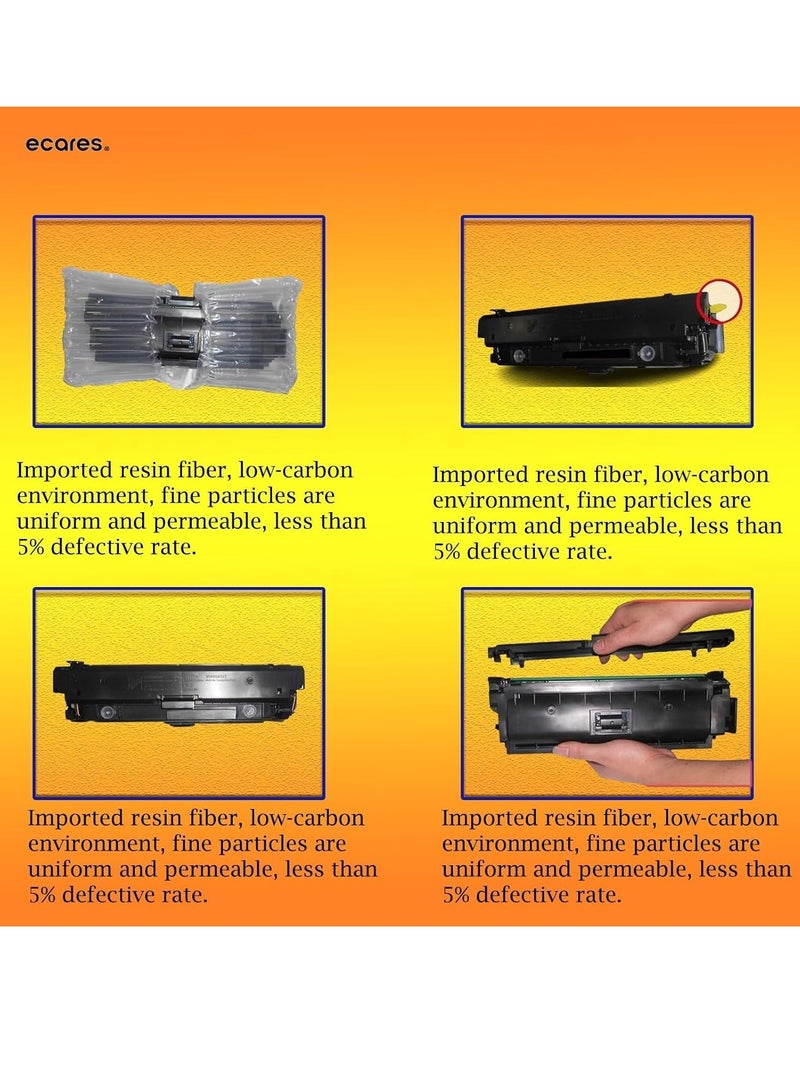 ECARES® 216A W2412A Compatible toner cartridge is suitable for Printer HP Color LaserJet Pro M255dw,Pro MFP M282dn, Pro MFP M183dw, Pro MFP M182dn, Pro MFP M183fdw (Yellow) - Image 2